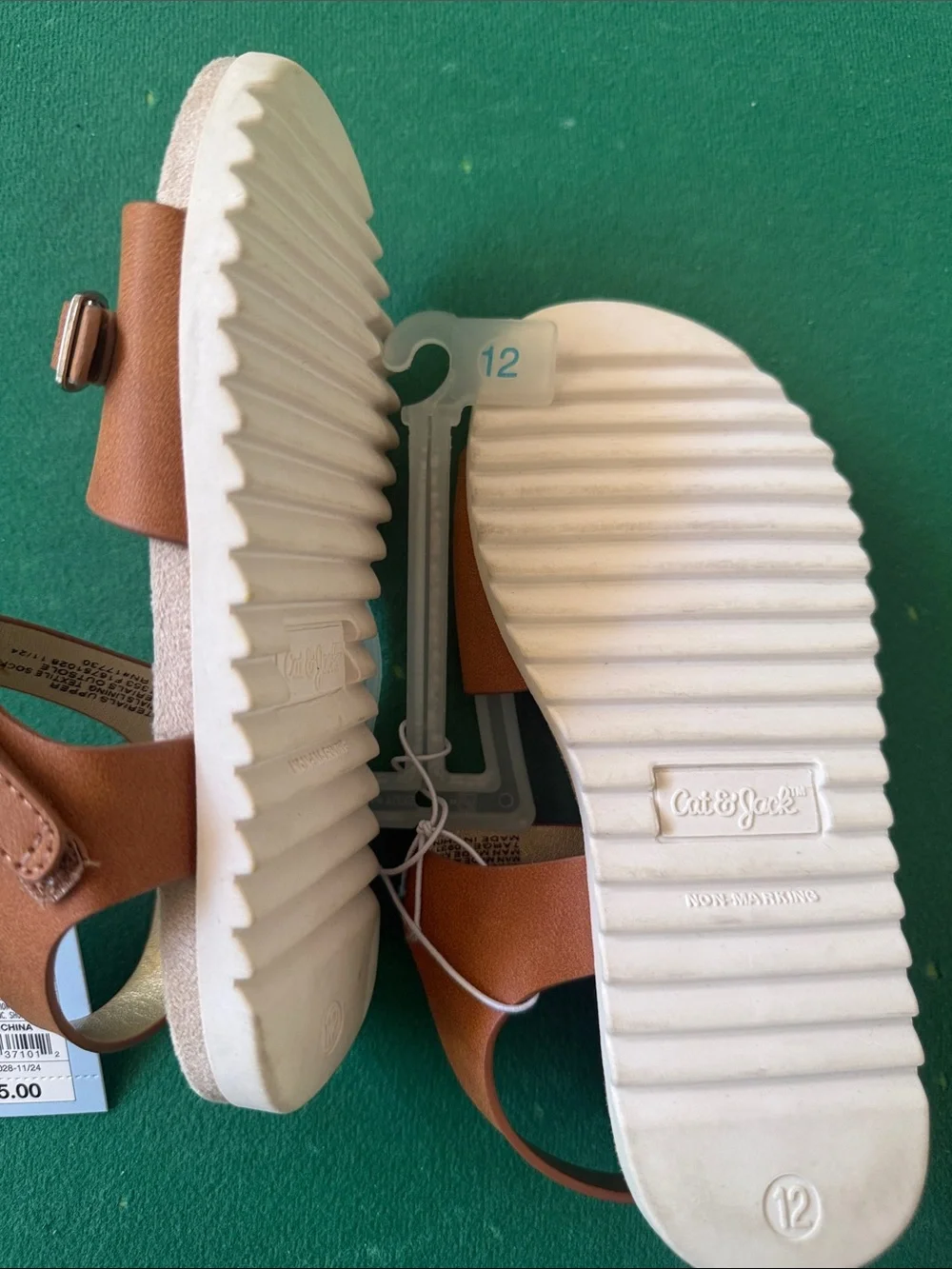 Kids Tan Sandals - Size 12